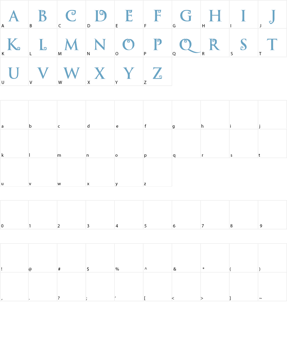Descendants Alphabet Font Character